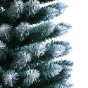 Künstlicher verschneiter Weihnachtsbaum 180 cm grün schlank Schnee Mikkeli  Angebot