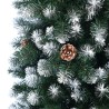 künstlicher verschneiter Weihnachtsbaum 180 cm grün mit Tannenzapfen Poyakonda Sales