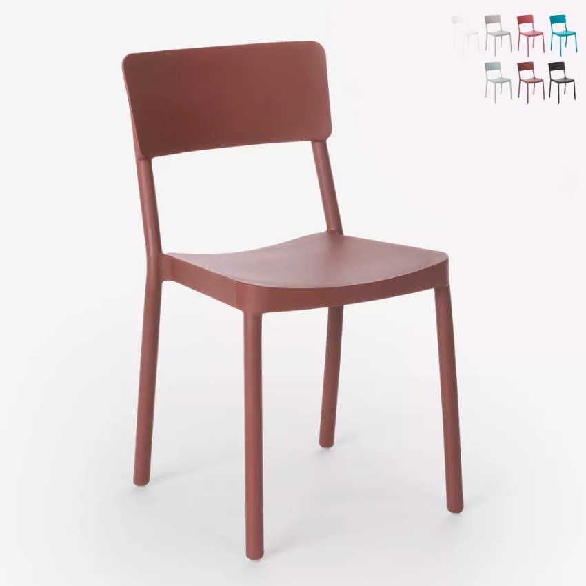 Stuhl aus Polypropylen in modernem Design für Küche Bar Restaurant Garten Liner Katalog