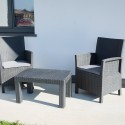 Set Gartenmöbel 2 Sessel Kissen und  Tisch Tropea Grand Soleil Modell