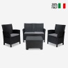 Set Gartenmöbel 2 Sessel Sofa Tisch Aufbewahrungsbox Sitzgruppe Riccione Grand Soleil Angebot
