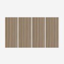 4 x dekorative Akustikpaneele 120x60cm Nussbaum Tabb-W Aktion