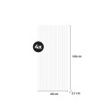 4 x dekorative Akustikpaneele 120x60cm Nussbaum Tabb-W Lagerbestand