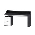 Büroschreibtisch 160x60x90cm, 3 Schubladen mit Aufsatz, New Selina S Plus Maße