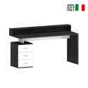 Büroschreibtisch 160x60x90cm, 3 Schubladen mit Aufsatz, New Selina S Plus Lagerbestand