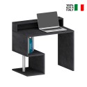 Platzsparender Schreibtisch für Zuhause und Büro 100x50x92,5cm mit Aufsatz Esse 2 Plus Modell