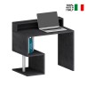 Platzsparender Schreibtisch für Zuhause und Büro 100x50x92,5cm mit Aufsatz Esse 2 Plus Modell