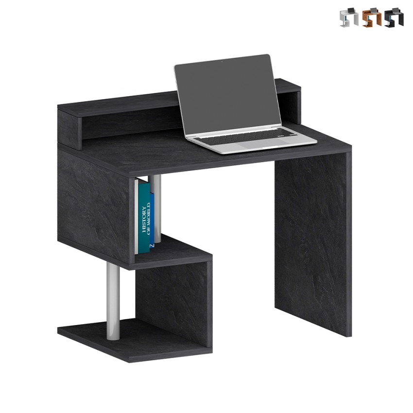 Platzsparender Schreibtisch für Zuhause und Büro 100x50x92,5cm mit Aufsatz Esse 2 Plus Angebot