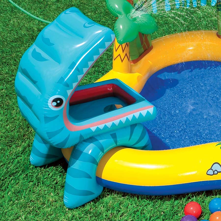 Intex 57444 Play Center Dinosaur Aufblasbarer Kinderpool Intex 57444 Play Center Dinosaur Aufblasbarer Kinderpool