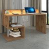 Moderner eleganter Büroschreibtisch mit Aufsatz 140x60x92,5cm Esse 2 Plus Rabatte