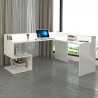 Moderne Eckschreibtisch für Zuhause und Büro mit Aufsatz Esse 2 A Plus 