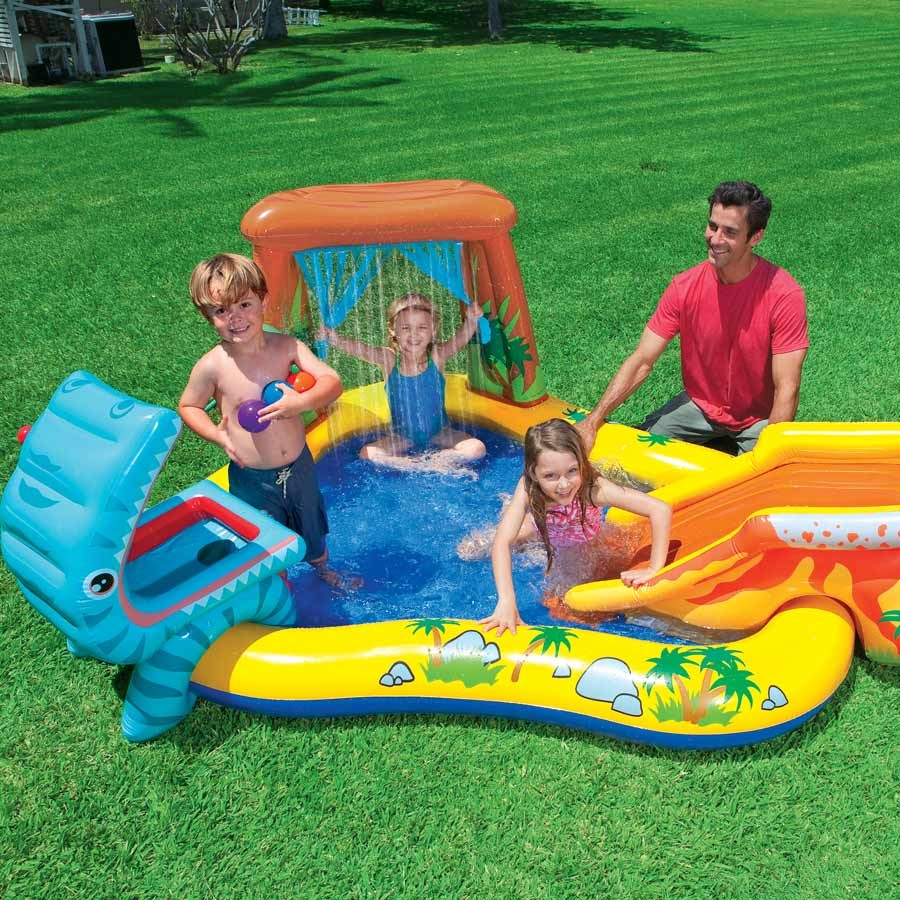 Intex 57444 Play Center Dinosaur Aufblasbarer Kinderpool Intex 57444 Play Center Dinosaur Aufblasbarer Kinderpool