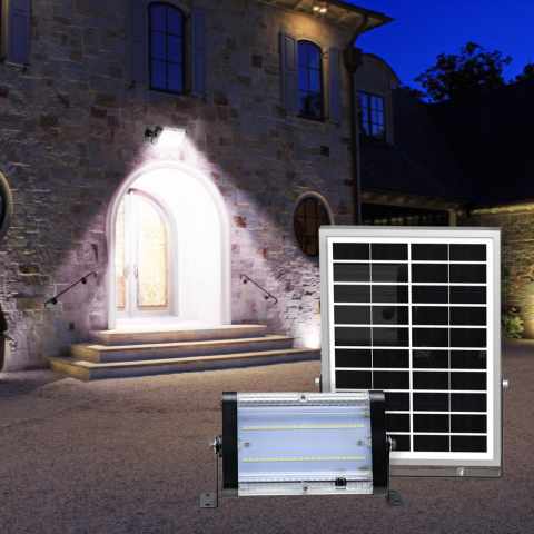 Photovoltaik Led 2000 Lumina Spotlight Außen Garten Flood