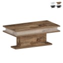 Moderner Couchtisch mit RGB LED-Beleuchtung 100x55cm Little Big Sales
