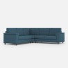 Moderner Ecksofa 5-Sitzer aus Stoff 226x226cm Marrak 12AG 