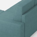 Moderner 2-Sitzer Stoffsofa 168cm mit Fußhocker Sakar 140P 