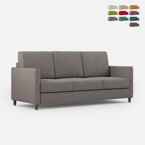 Design-Sofa, 3-Sitzer, 198 cm, modernes gepolstertes Gewebe, Karay 180 Aktion
