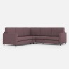 Moderner Ecksofa 5-Sitzer aus Stoff 241x241cm Karay 14AG 