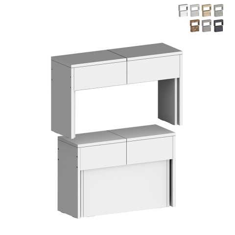 Set 2 ausziehbare Bänke 66-290cm für den Pratika Esszimmertisch A + B Aktion