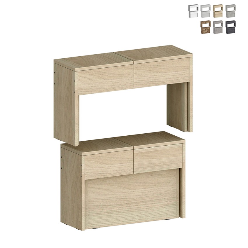 Set: 2 ausziehbare Bänke 66-290 cm für Esstisch Pratika A + B Verkauf Set: 2 ausziehbare Bänke 66-290 cm für Esstisch Pratika A + B Verkauf
