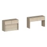 Set: 2 ausziehbare Bänke 66-290 cm für Esstisch Pratika A + B 