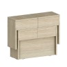 Set: 2 ausziehbare Bänke 66-290 cm für Esstisch Pratika A + B 