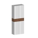 Hanad Schuhschrank mit 4 Türen und 10 Einlegeböden 76x34x200cm Weiß Kauf