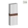 Hanad Schuhschrank mit 4 Türen und 10 Einlegeböden 76x34x200cm Weiß Angebot