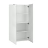 Moderne Büroschrank Wohnzimmer 2 Türen Weiß Hochglanz 70x35x140 Birse Sales