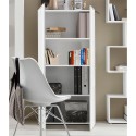 Moderne Büroschrank Wohnzimmer 2 Türen Weiß Hochglanz 70x35x140 Birse Rabatte