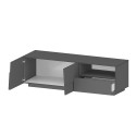 Moderner Wohnzimmer-TV-Schrank, 2 Türen, 1 Schublade, 150x44x46 cm, Modell Trevis Modell