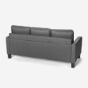 Modernes 3-Sitzer Ecksofa Pouf 2 Kissen Wohnzimmer Remissus Preis