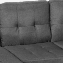 Modernes 3-Sitzer Ecksofa Pouf 2 Kissen Wohnzimmer Remissus Kosten