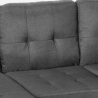 Modernes 3-Sitzer Ecksofa Pouf 2 Kissen Wohnzimmer Remissus Kosten