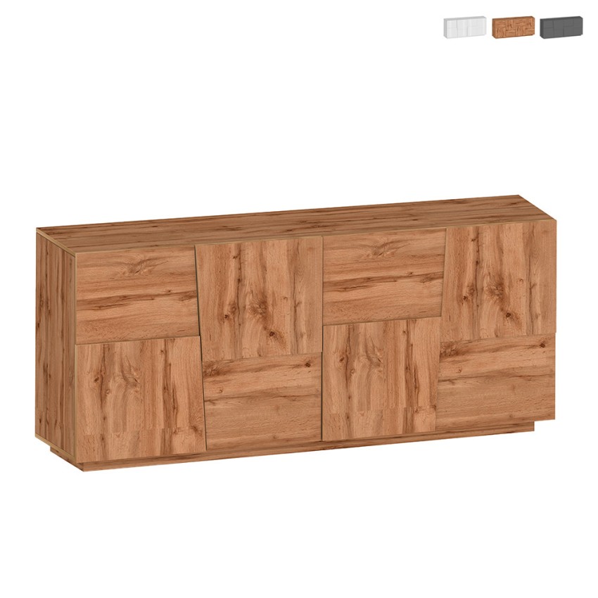 Moderne Anrichte Darill mit 4 Türen, 200x44x86, für Wohnzimmer Aktion Moderne Anrichte Darill mit 4 Türen, 200x44x86, für Wohnzimmer Aktion