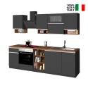 Volle modulare Küche mit linearem Design, moderner Stil 256 cm Essence Modell