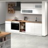 Moderne komplett ausgestattete Küche mit linearem Design, 256cm, modular Unica Rabatte