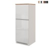 Einbau-Kühlschrankverkleidung mit 2 Türen, Küchenschrank 60x60x164,5h Halser Sales