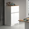 Einbau-Kühlschrankverkleidung mit 2 Türen, Küchenschrank 60x60x164,5h Halser Auswahl