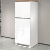Einbau-Kühlschrankverkleidung mit 2 Türen, Küchenschrank 60x60x164,5h Halser 