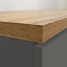 Apothekerschrank mit 2 Gewürzschubladen für moderne Küche 30x60x164,5 Trym 