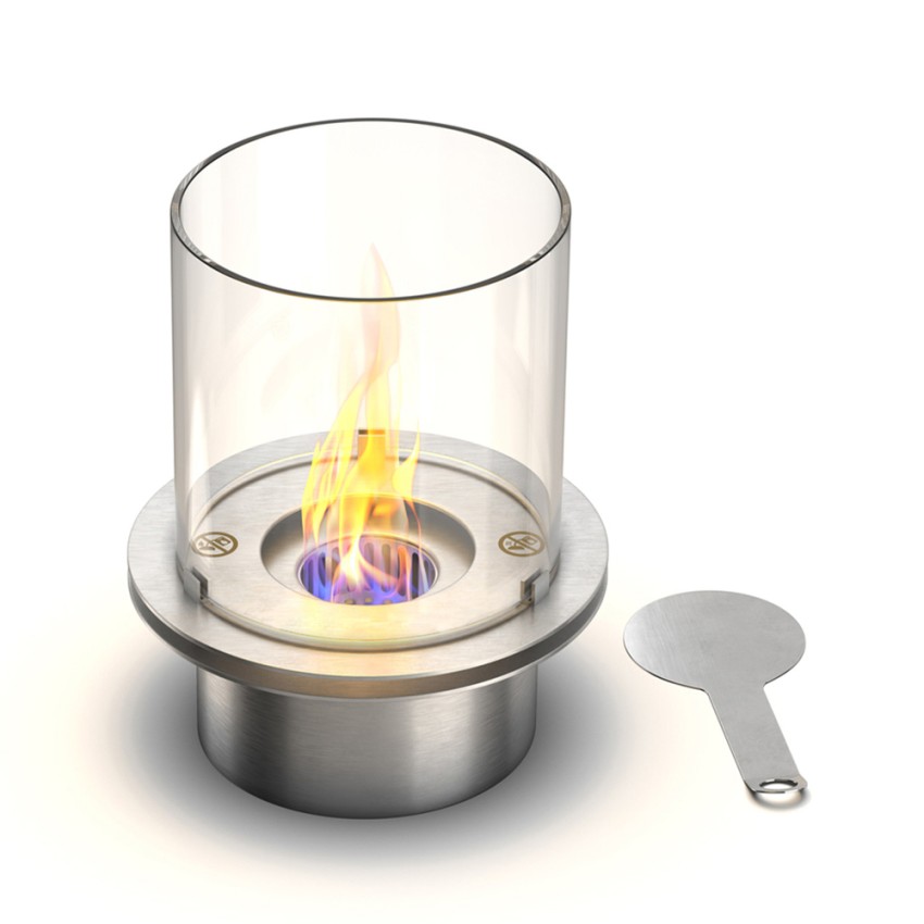 Runder Bioethanol-Kaminbrenner aus Edelstahl mit Glas Round Eigenschaften