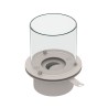 Runder Bioethanol-Kaminbrenner aus Edelstahl mit Glas Round Preis