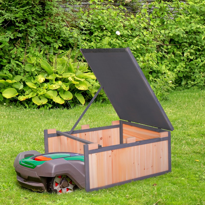 Holzkasten Mähroboter Garage Quail Aktion
