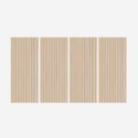 4 x Schalldämmende dekorative Akustikpaneele 120x60 cm Wand Birkenholz Tabb-OW Aktion