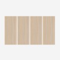 4 x Schalldämmende dekorative Akustikpaneele 120x60 cm Wand Birkenholz Tabb-OW Aktion