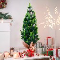 Kleiner künstlicher Weihnachtsbaum 50cm für den Tisch mit Zapfen und künstlichem Schnee Stoeren Angebot