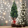 Kleiner künstlicher Weihnachtsbaum 50cm für den Tisch mit Zapfen und künstlichem Schnee Stoeren Katalog