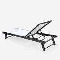 Vorrat 4 Garten Liegestühle Aluminium Pool Räder Rimini 
