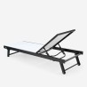 Vorrat 4 Garten Liegestühle Aluminium Pool Räder Rimini 